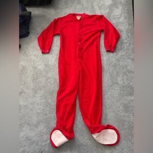 Men's Red Footed Pajamas